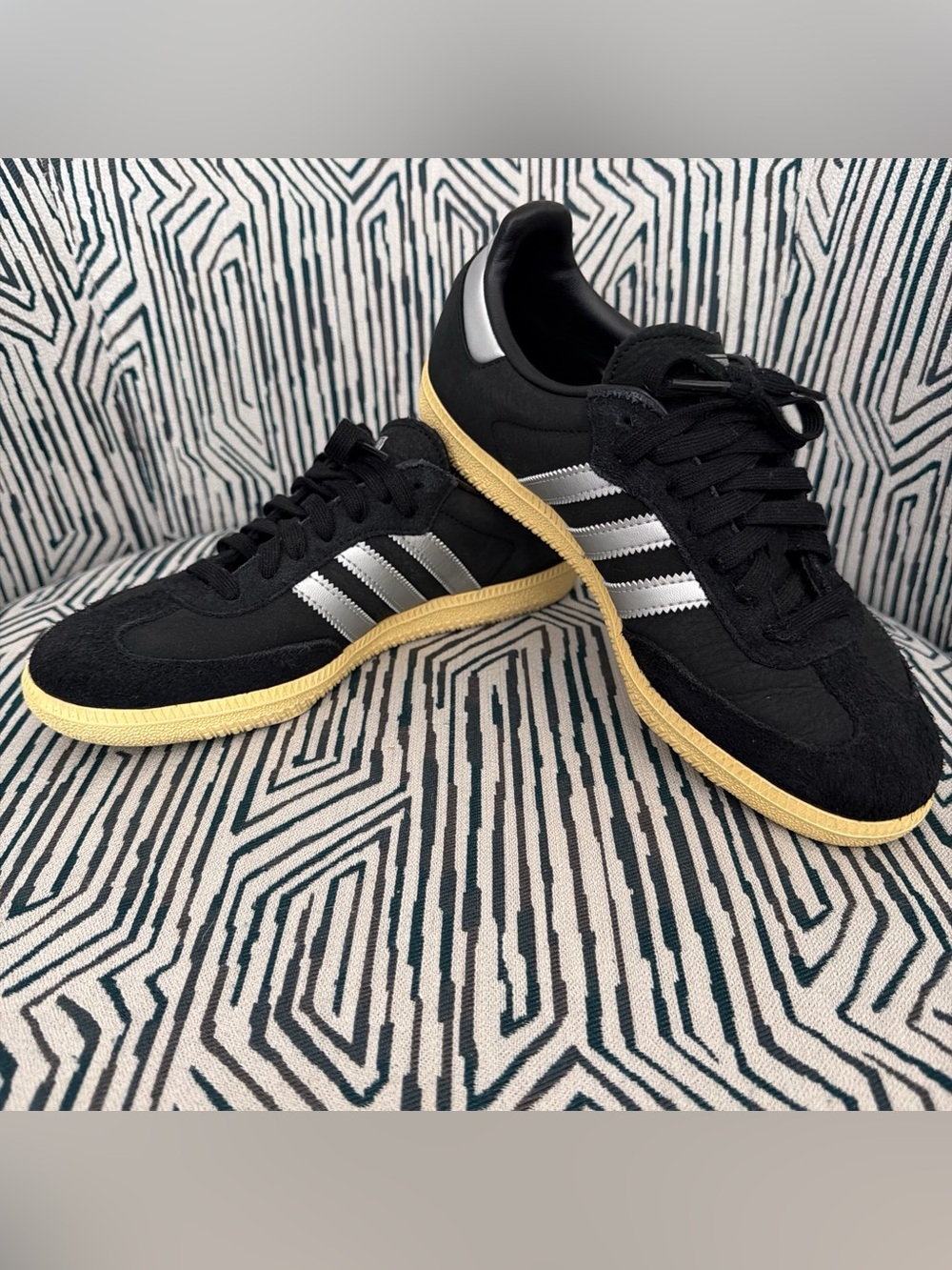Adidas Samba-Inspired Black & Gum Men's Sneakers